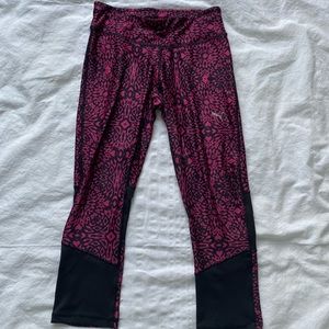 Puma ladies crop athletic leggings size small